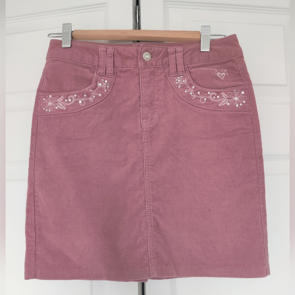 Justice Dusty Pink Skirt